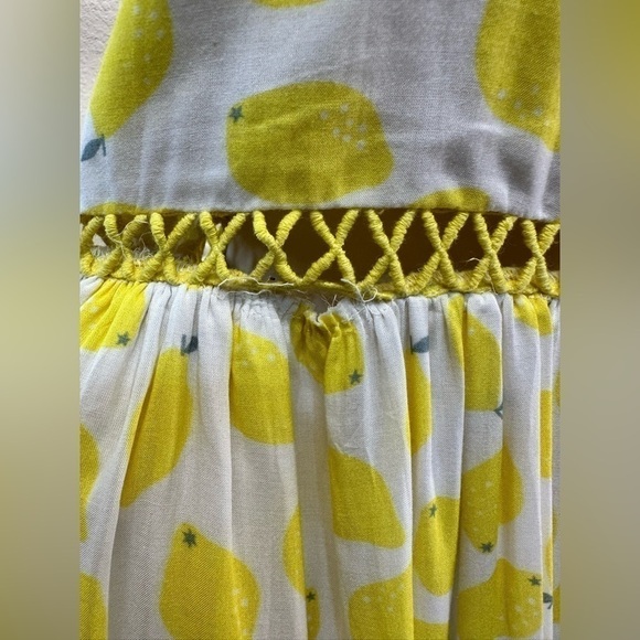 Mer + Lune Lemon Midi flowy ruffled Dress - Picture 12 of 14